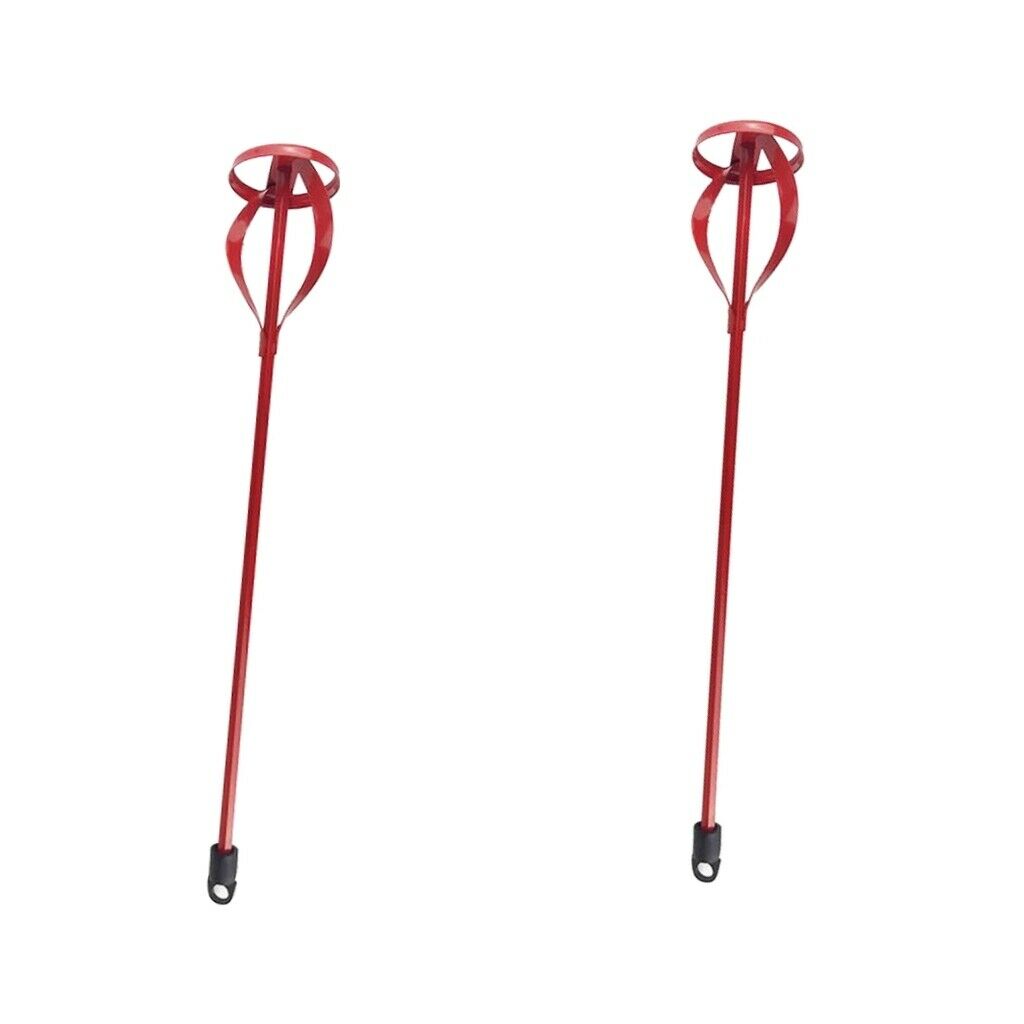 2Pcs Durable Iron Paint Mixer Stirrer Blending Stick for Mixing Paint Rubber