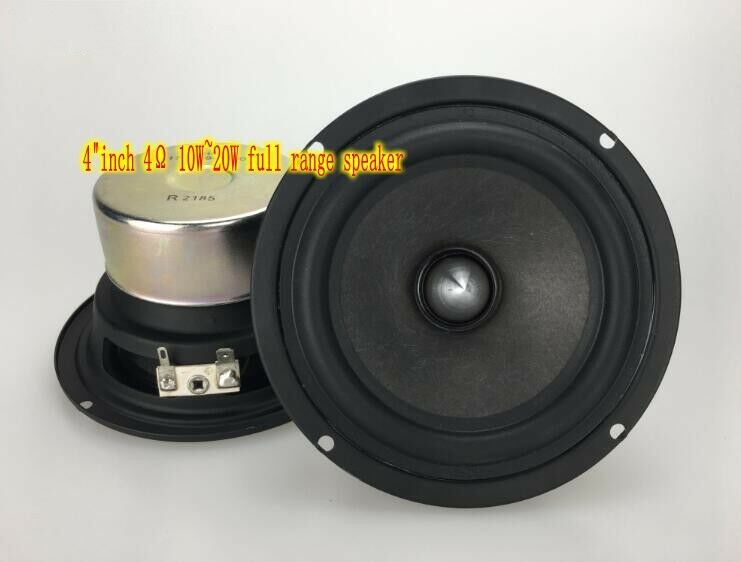 2pcs 4"inch 115mm Speaker 4Ω 10W~20W full range Loudspeaker Home Audio parts
