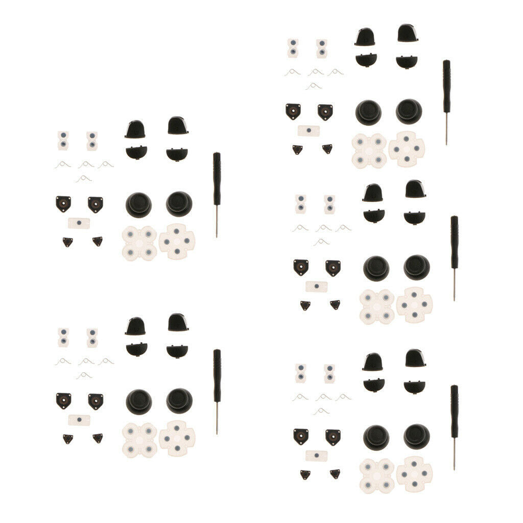 5Pcs L1 L2 R1 R2 Gamepad Buttons Joysticks Stick Caps for PS4 Controller New
