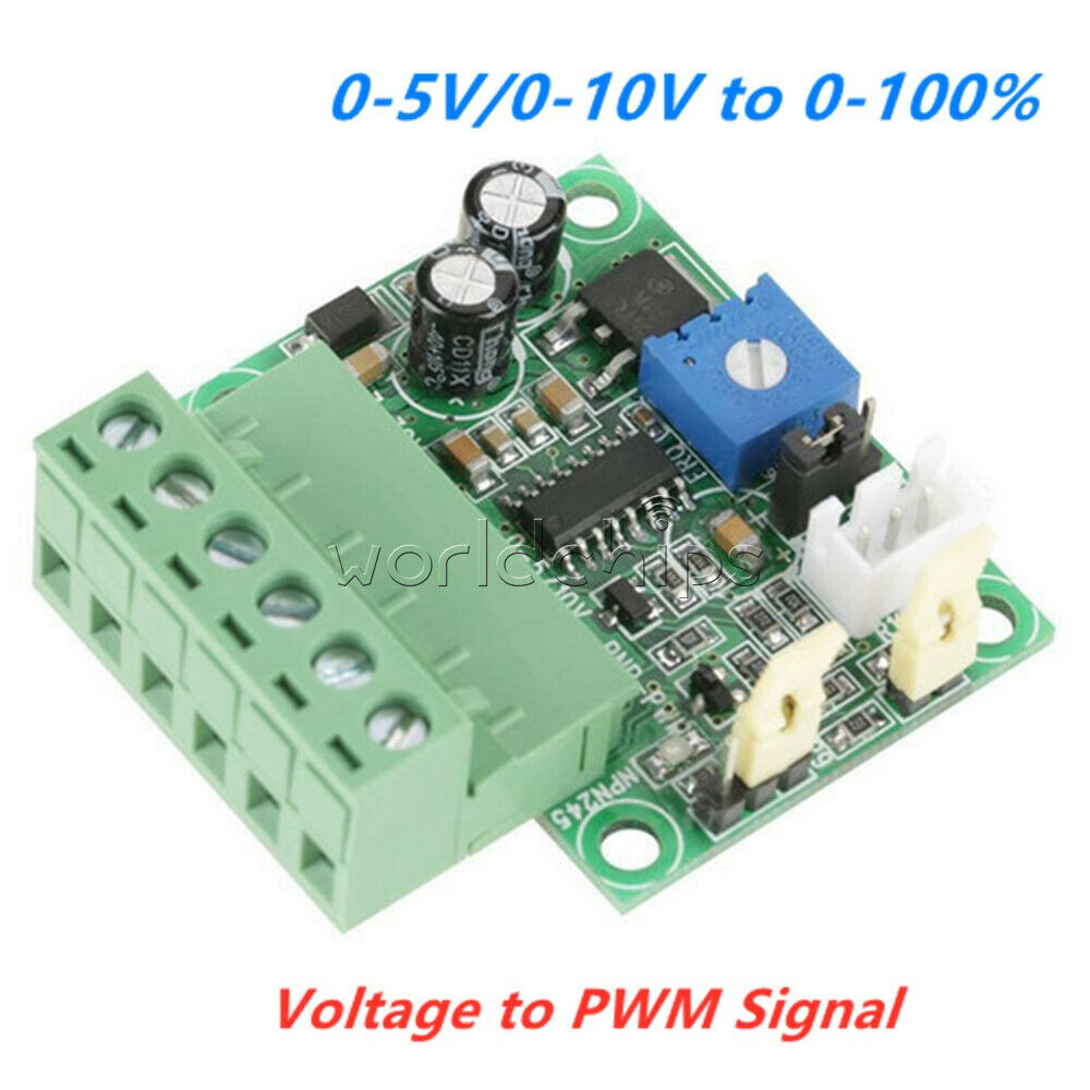 Digital Analog Input Voltage to PWM Signal Converter Module 0-5V/0-10V to 0-100%