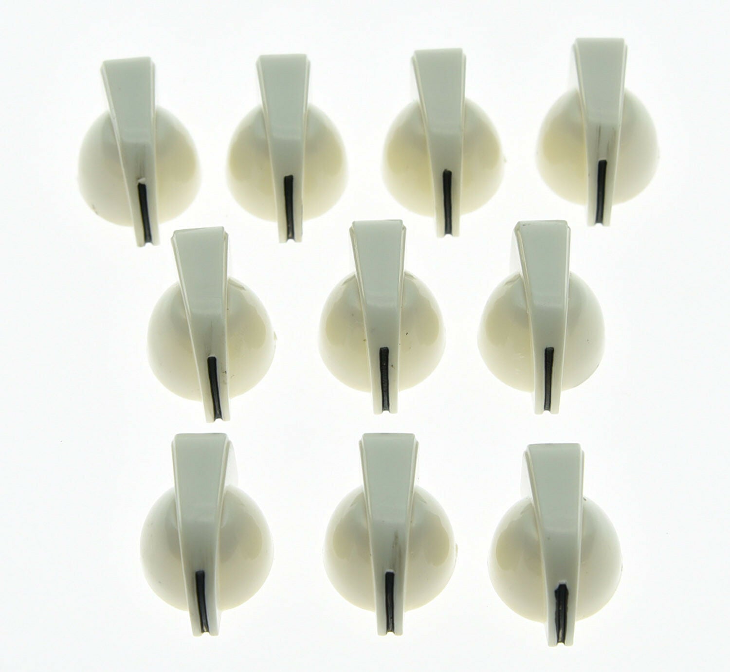 10x Guitar AMP Amplifier Knobs Effect Pedal Mini Chicken Head Knobs White