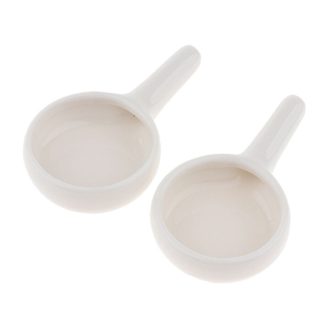 2Pcs White Ceramic Essential Oil Burner Scented Diffuser Candle Incense Holder