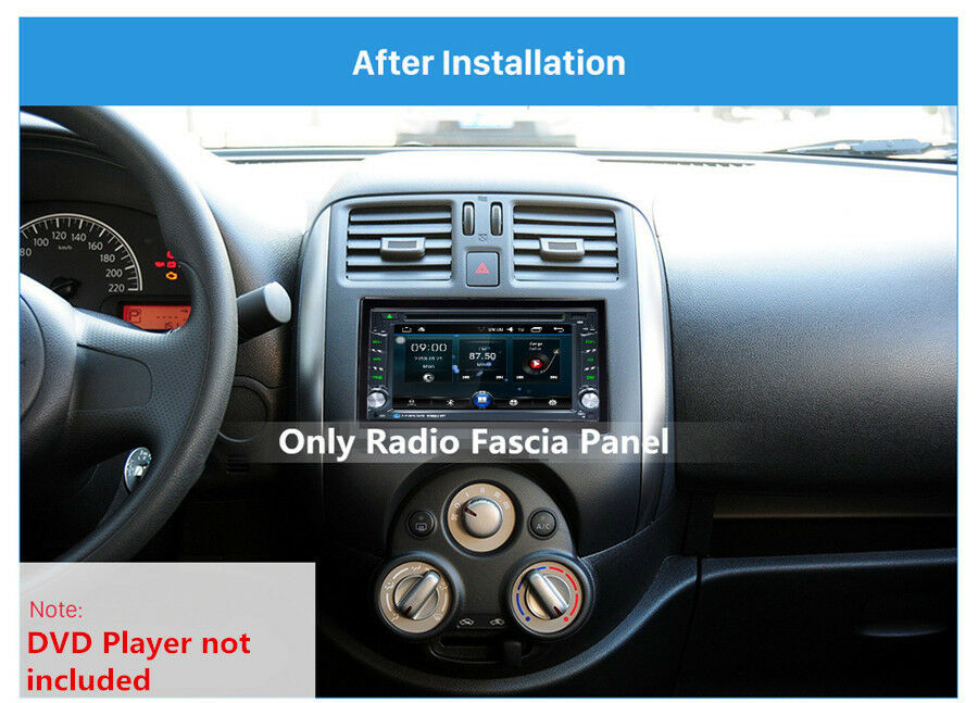 2 DIN Metal Fascia Mounting Cage Dash Kit for Car Radio DVD Stereo Installation