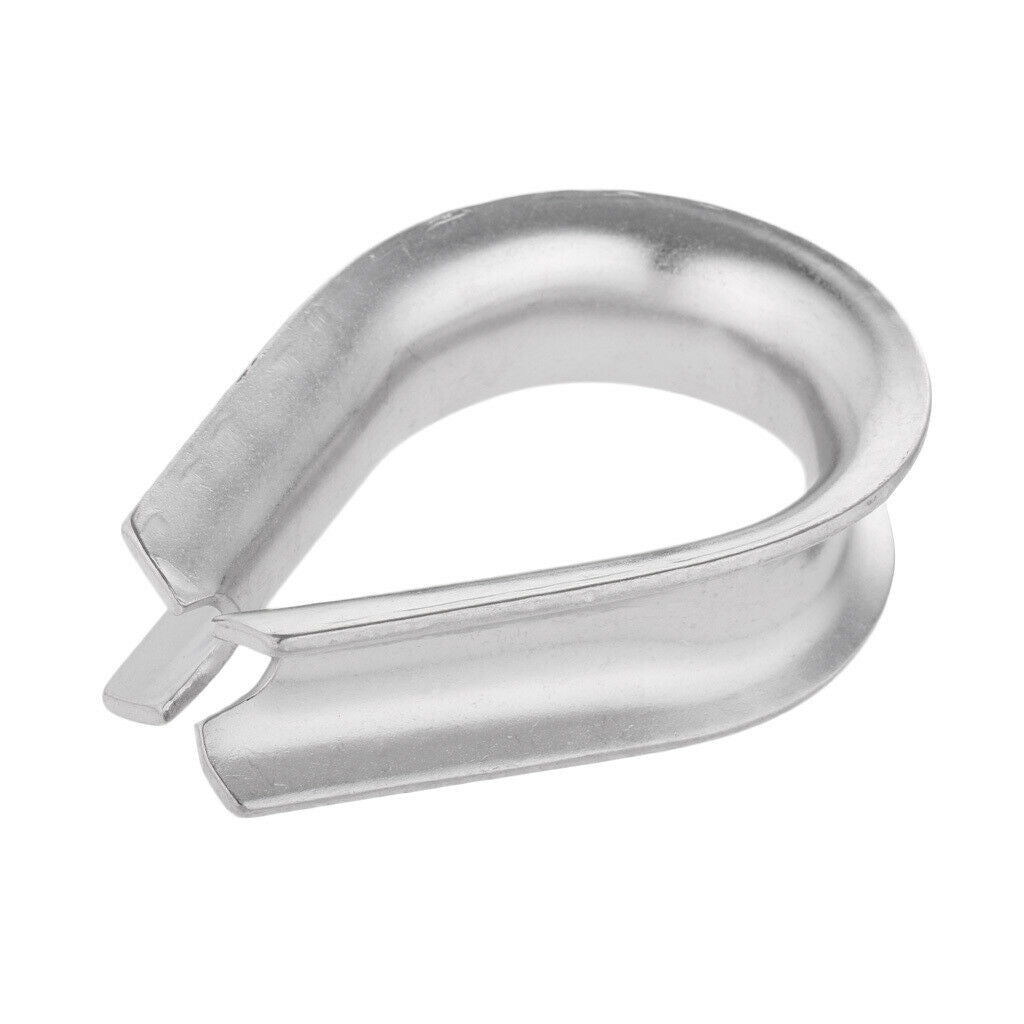 304 Stainless Steel Wire Rope Cable Thimbles Rigging Lifting Gear 14mm