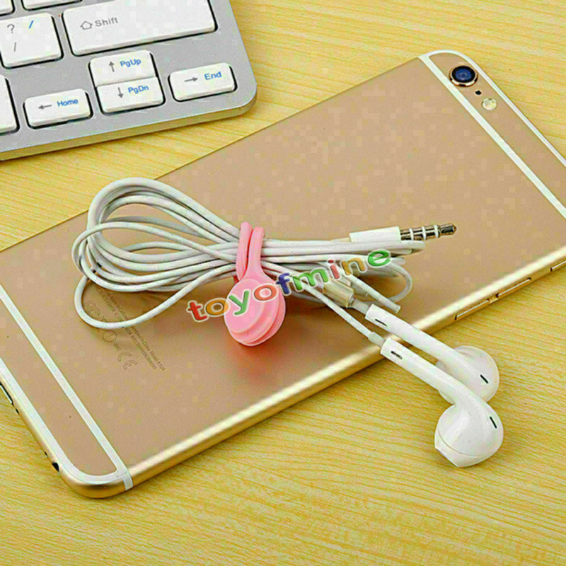 9Pcs Multifunction Magnet Earphone Cord Winder Cable Holder Organizer Clip Hubs