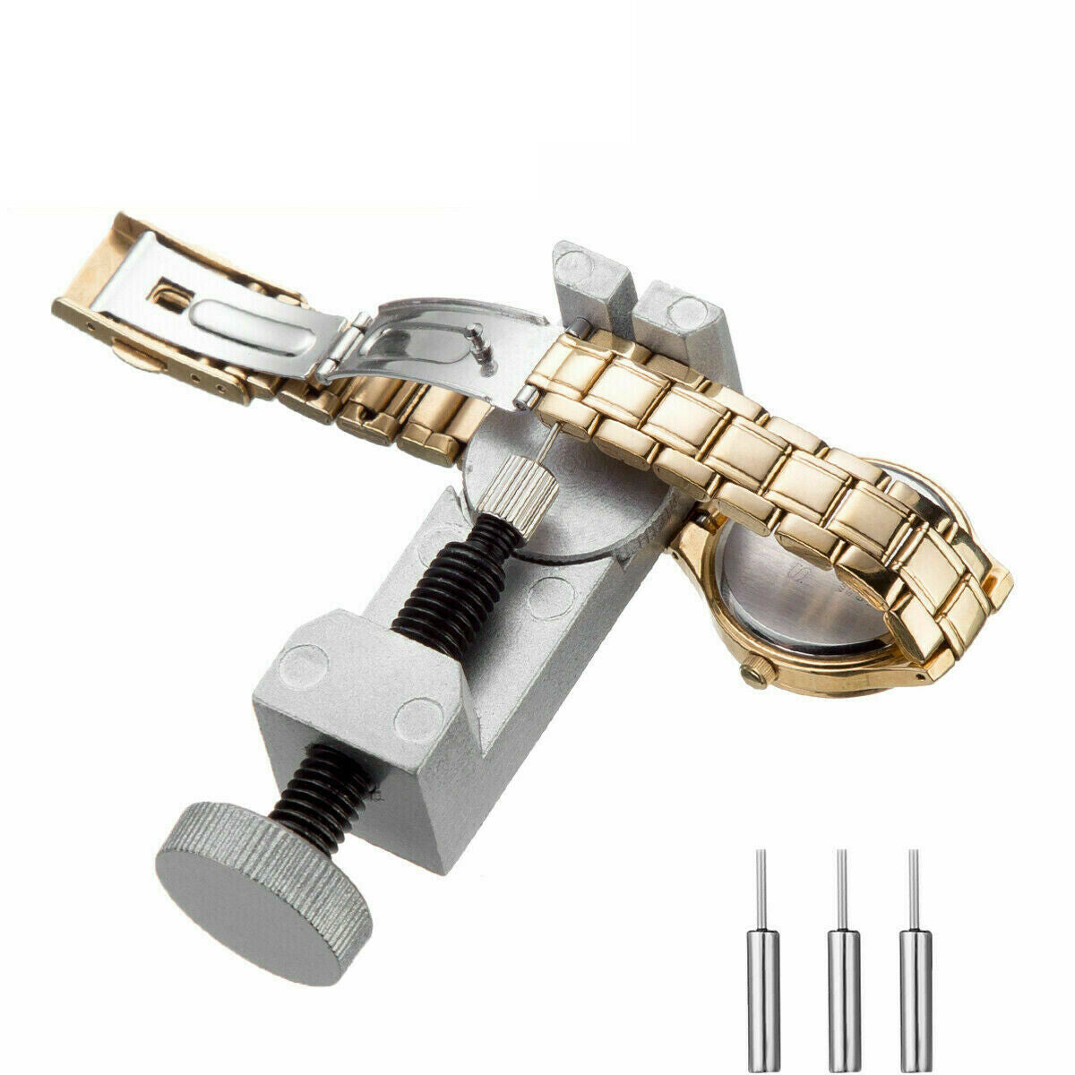 New Metal Adjustable Watch Band Strap Bracelet Link Pin Remover Repair Tool Set