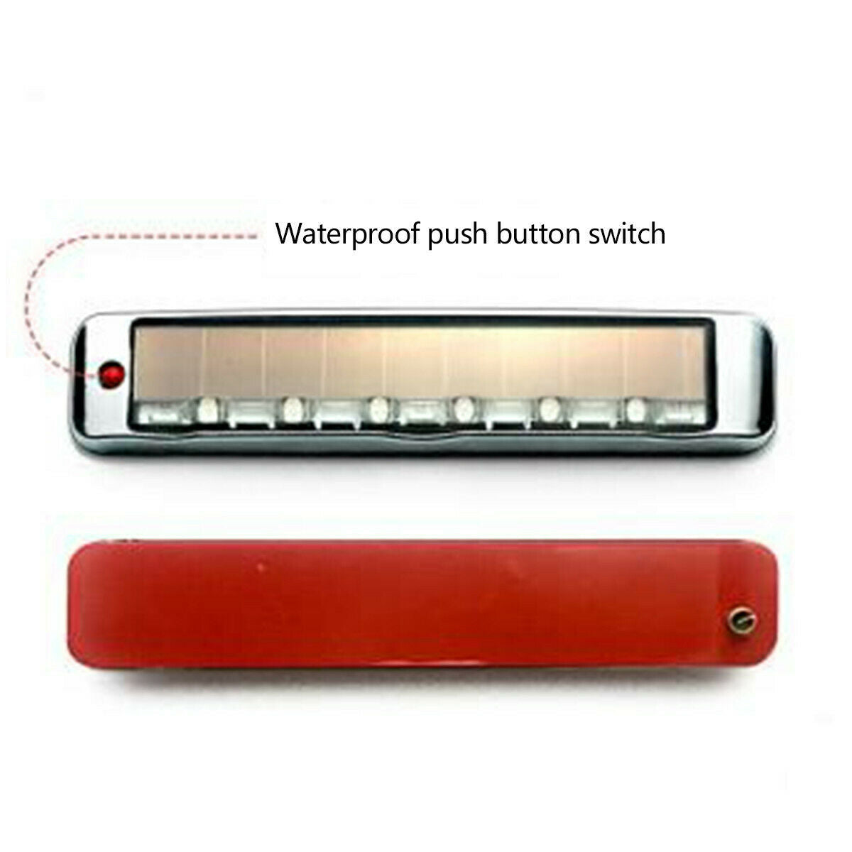 Wireless Car Solar LED Strobe Warning 7 Light Emergency Side Signal Blinker Auto