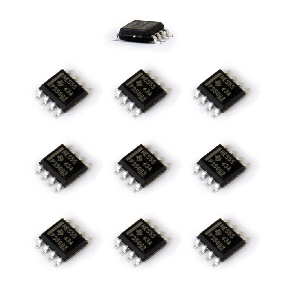 10pcs 4.5-16V  NE555 SOP8 Integrated Circuit Timer Kits Component
