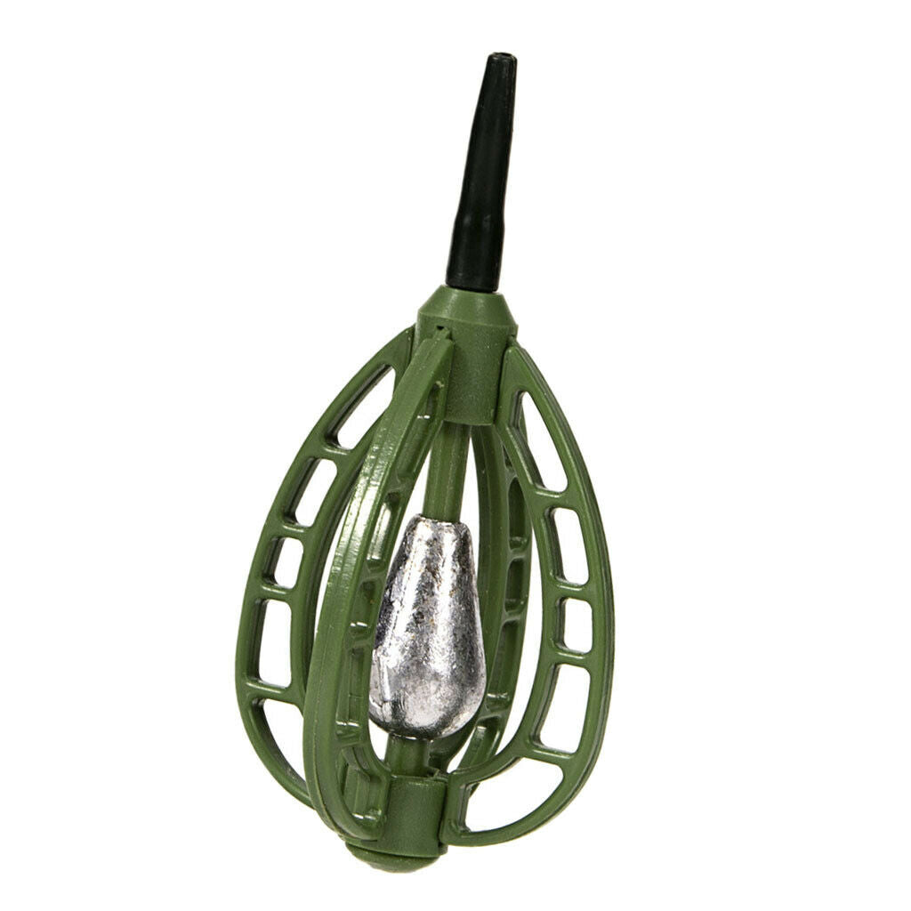 Fishing Feeder Rocket Bait Cage Inline Method Feeder Green 20/30/40/50g 40g