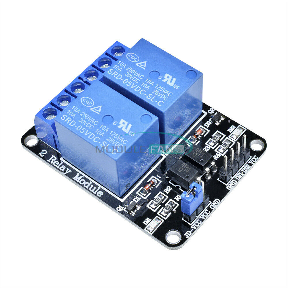5V 2-Channel Two Relay Module + Optocoupler For PIC AVR DSP ARM For Arduino