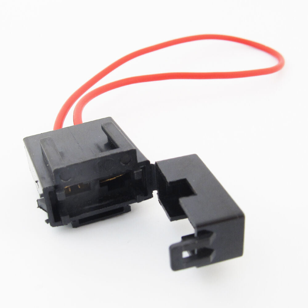 1set 18AWG Medium In Line Snap Lock Blade Fuse Holder for Car Audio AUX