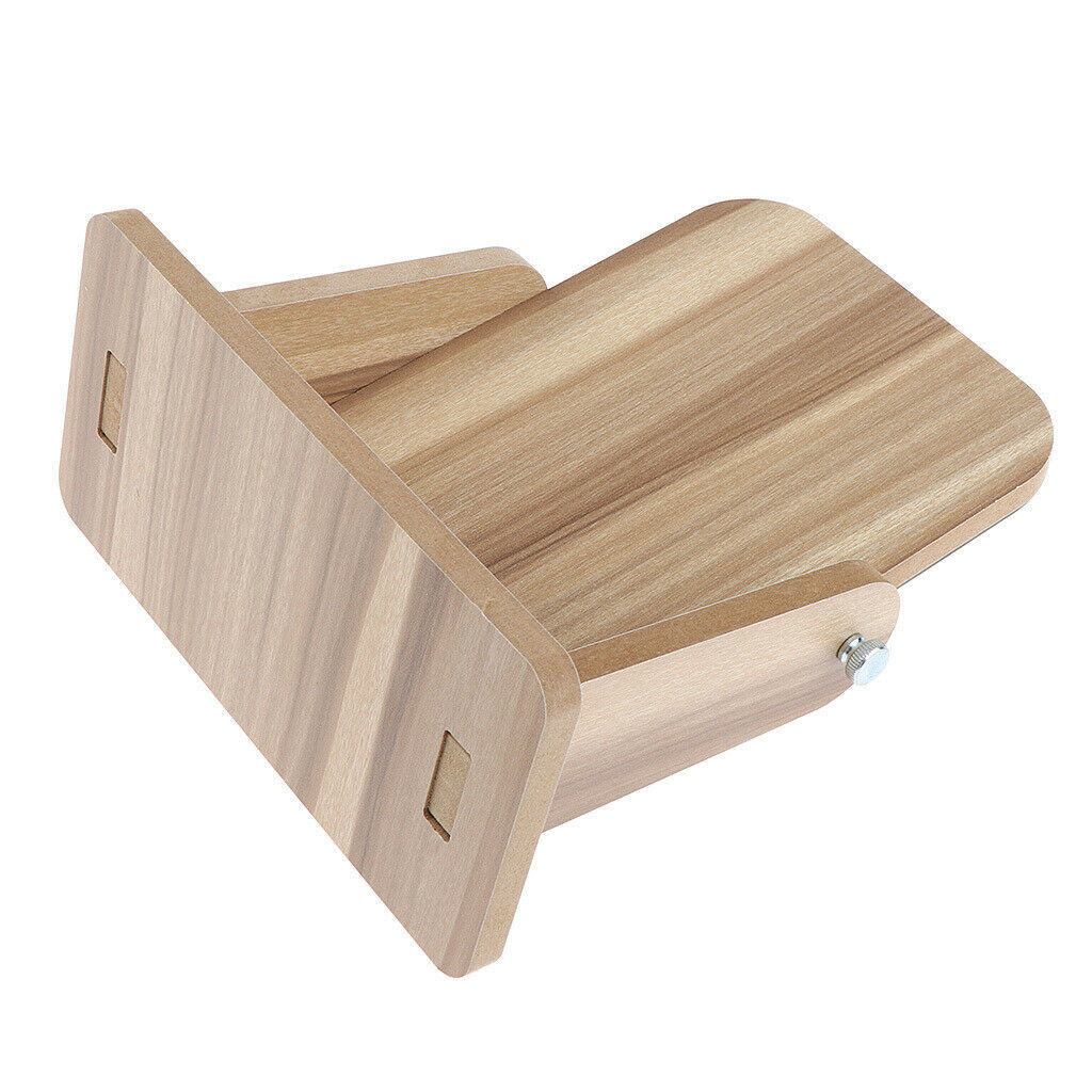 2 Size Retro Cosmetic Tabletop Makeup Vanity Mirror with Wooden Base Travel