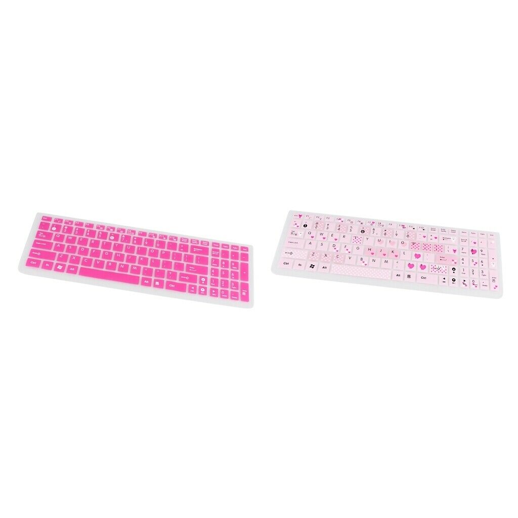 2 Pieces Rubber Keyboard Skin Protector Keypad Cover Film for ASUS K50 A555L