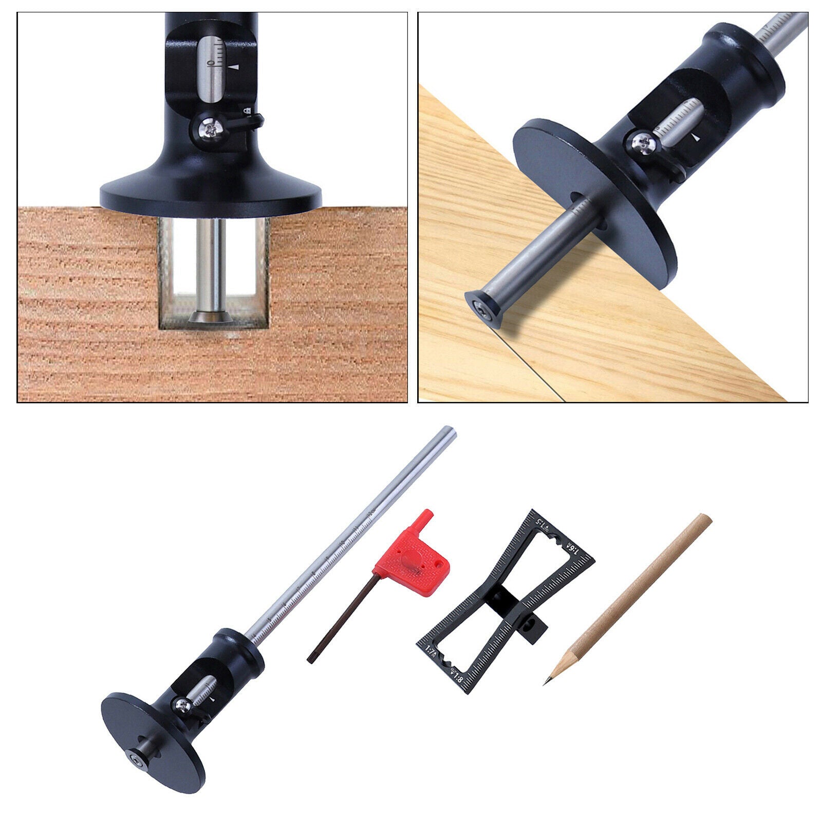 Multifunctional Wheel Marking Gauge Cutter Metric Ruler & Dovetail Jig
