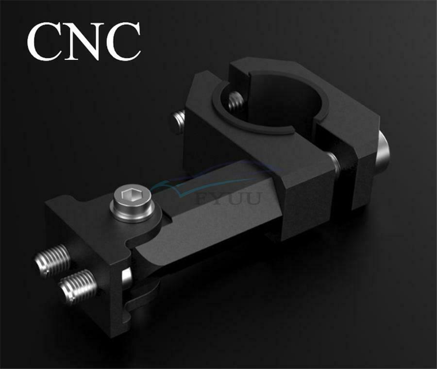 20-26MM Adjustable Motorcycle CNC Aluminum Handle Spotlight Shift Clamp Black