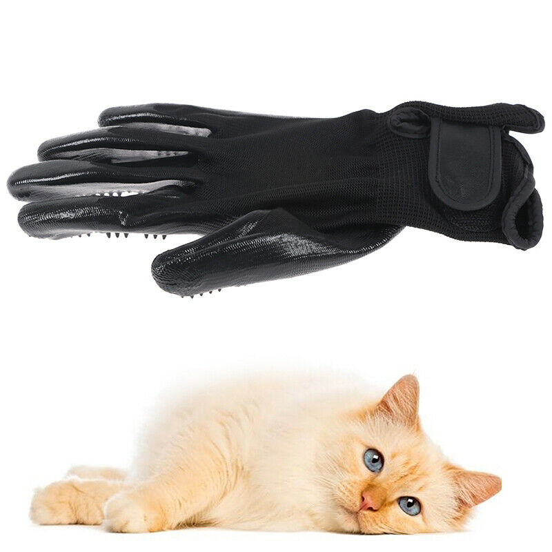 Pet Glove Cat Grooming Glove Cat Hair Deshedding Brush Gloves Dog Comb Fo.l8