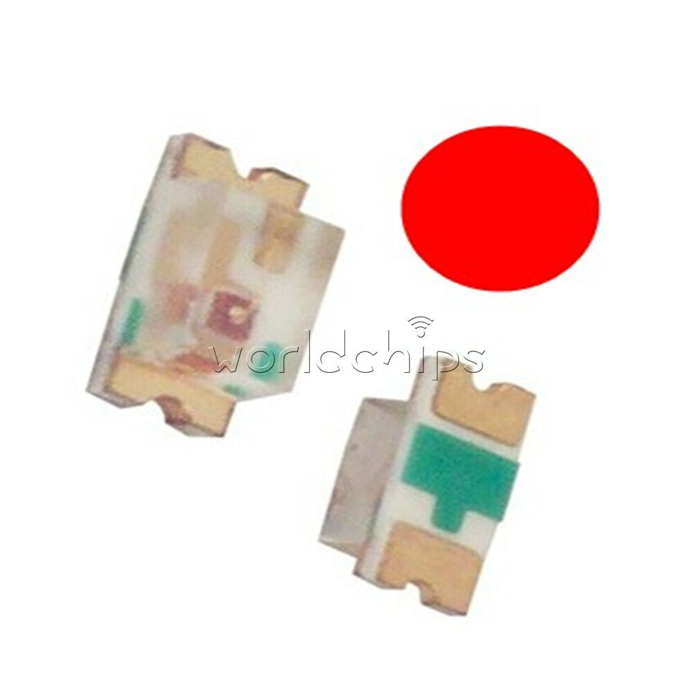 100Pcs Super Bright red color SMD SMT 0603 Series LED Super Ultra Light DIY Lamp