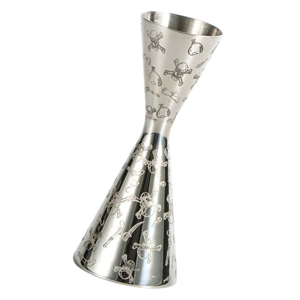 Cocktail Jigger Bartender Tool Mixer Measuring Cup Stainless 30/60ml Barware