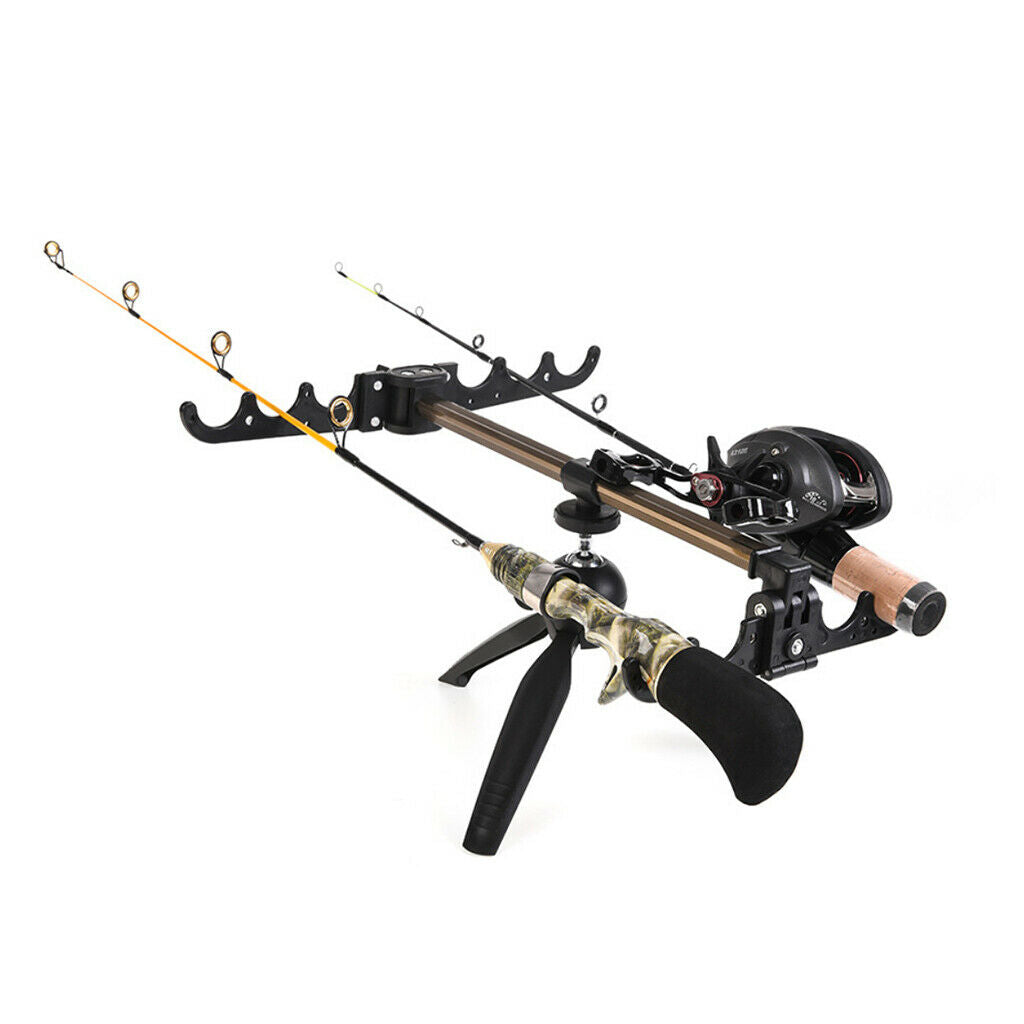 Portable Fishing Rod Holder Camera Tripod Stand Folding Ice Pole Bracket