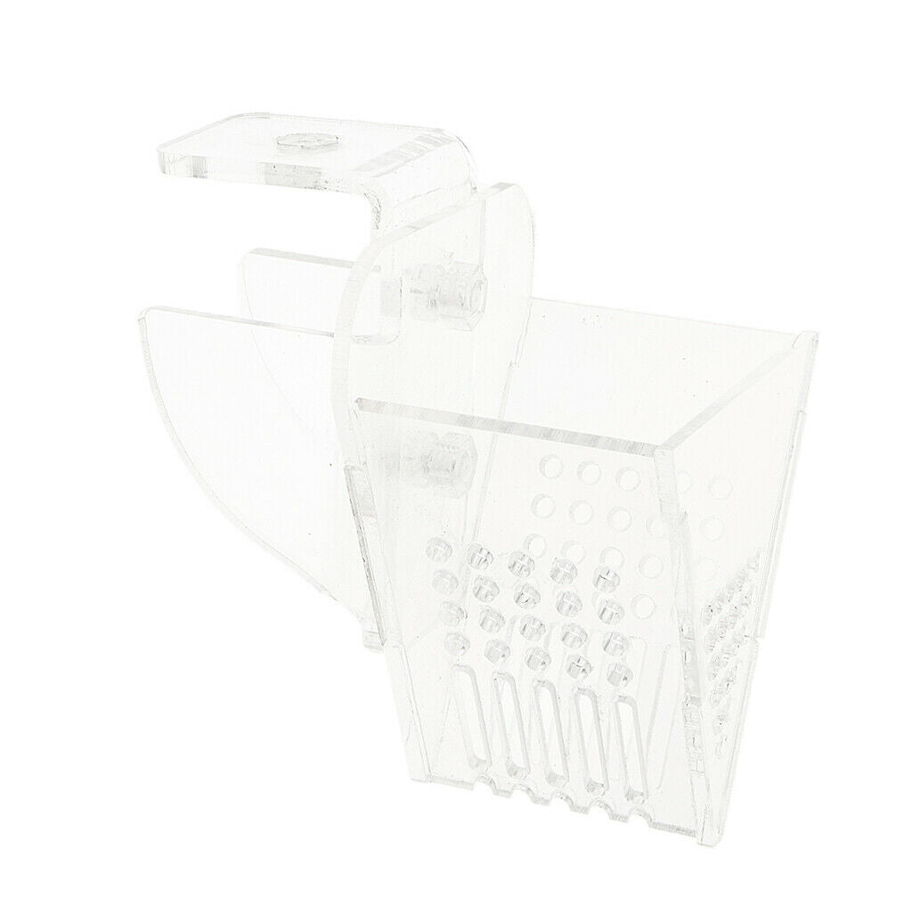 Aquarium Fish Feeder Red Worms Feeding Acrylic Shrimp Fish Food Container