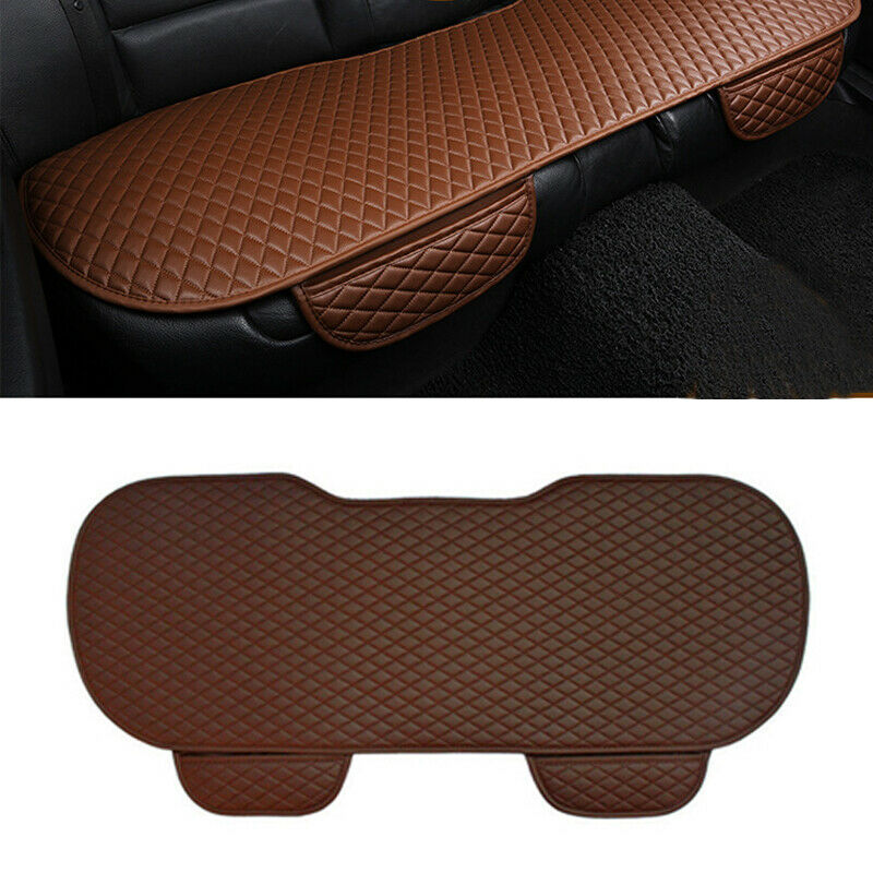 3Pcs PU Leather Front+Rear Seat Cushion Car Seat Covers For Interior Accessories
