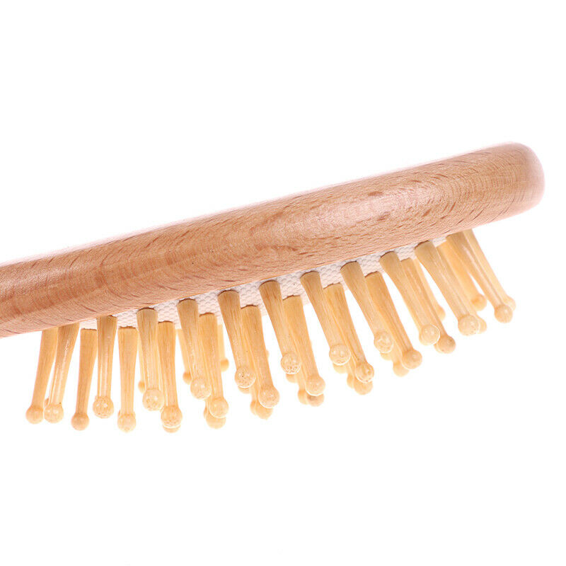 3Pcs Wooden Baby Hair Brush Comb For Newborns Toddlers Hairbrush Head Massag TL