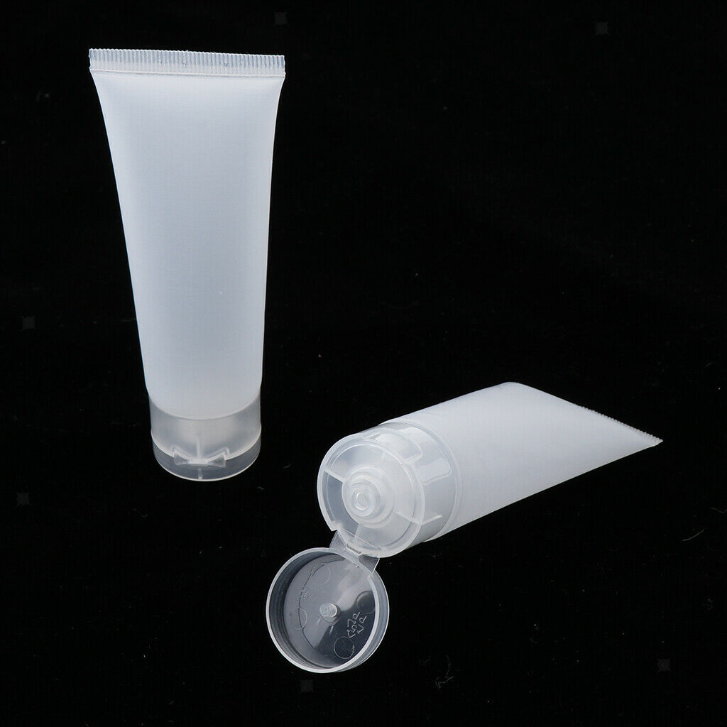 40 Pieces 50ml Frosted Empty Tubes Squeeze Skincare Travel Packaging Bottles