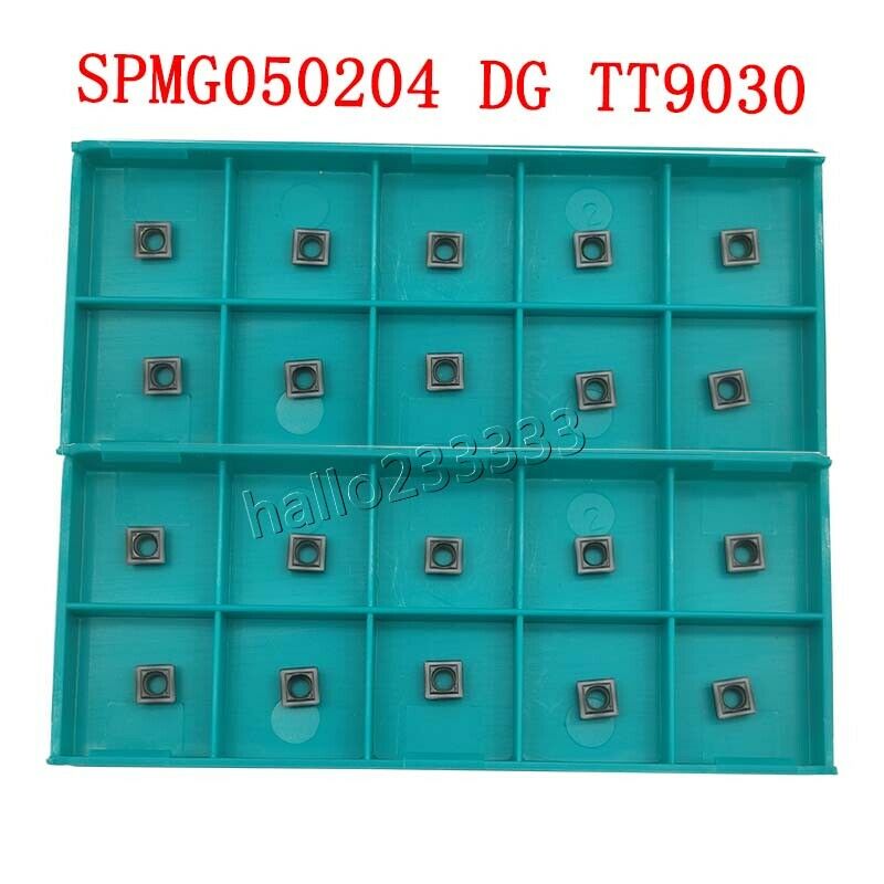 10PCS SPMG050204 DG TT9030 CNC carbide U drill  inserts Internal Turning tool