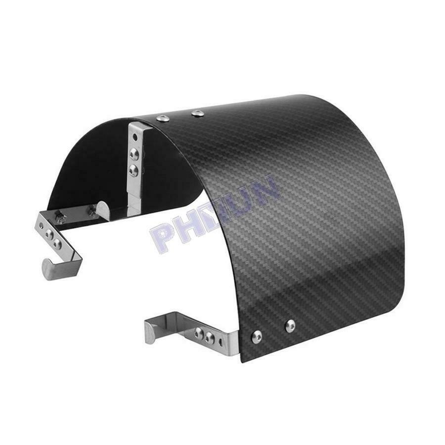 Carbon Fiber Style Car Cold Air Intake Filter Cover Heat Shield For 2.5" TO 5.5"