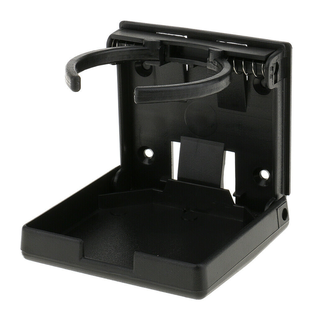 4pcs Collapsible and Adjustable Drink Holder - Black