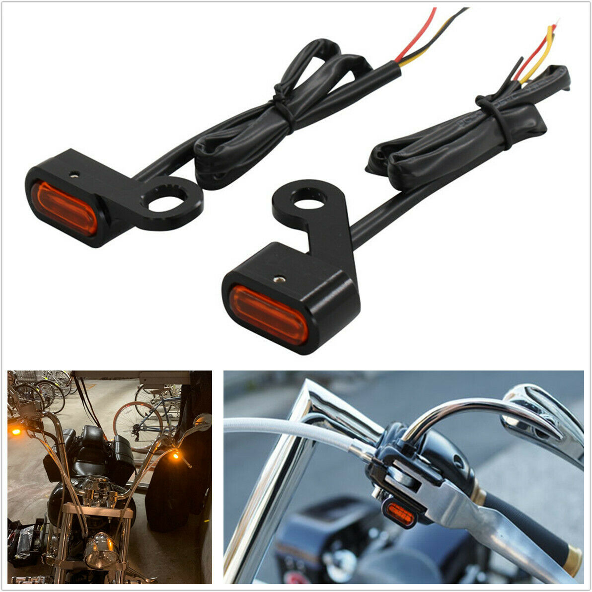 Motorcycle LED Turn Signal Light Running Indicator Lamp For Sportster 1200 883