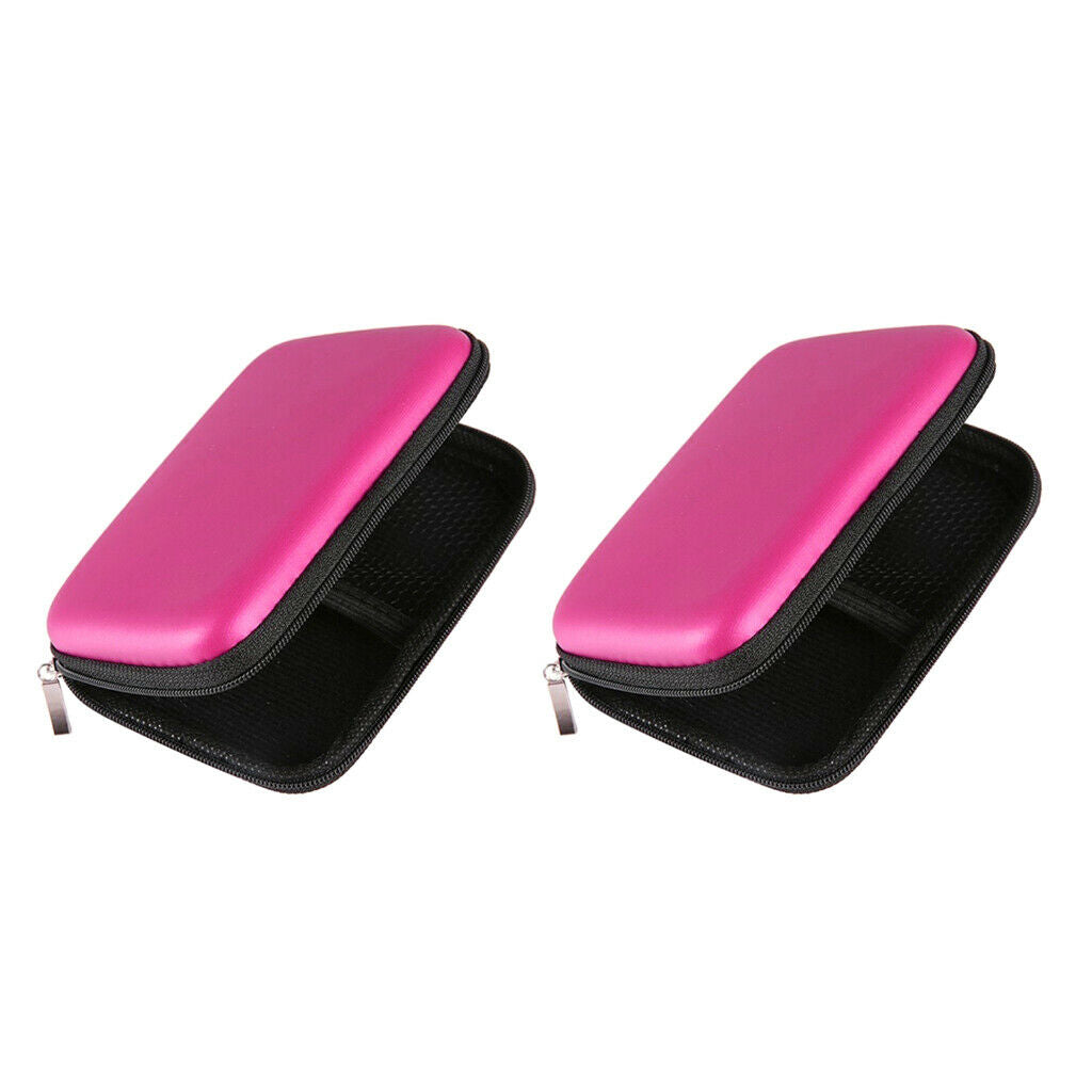 2x Shockproof EVA Hard Drive Case Protective Bag For 2.5" HDD SSD
