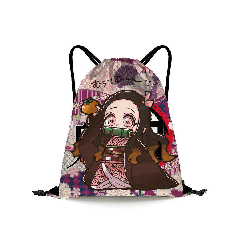 Demon Slayer Kimetsu no Yaiba Drawstring Bag Shoulders bag Handbag Birthday Gift