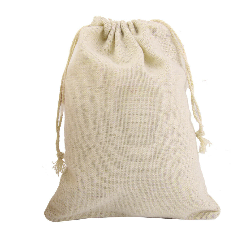 Pack of 60 Mini Jute Drawstring Burlap Bags Wedding Favors Party Christmas Gift