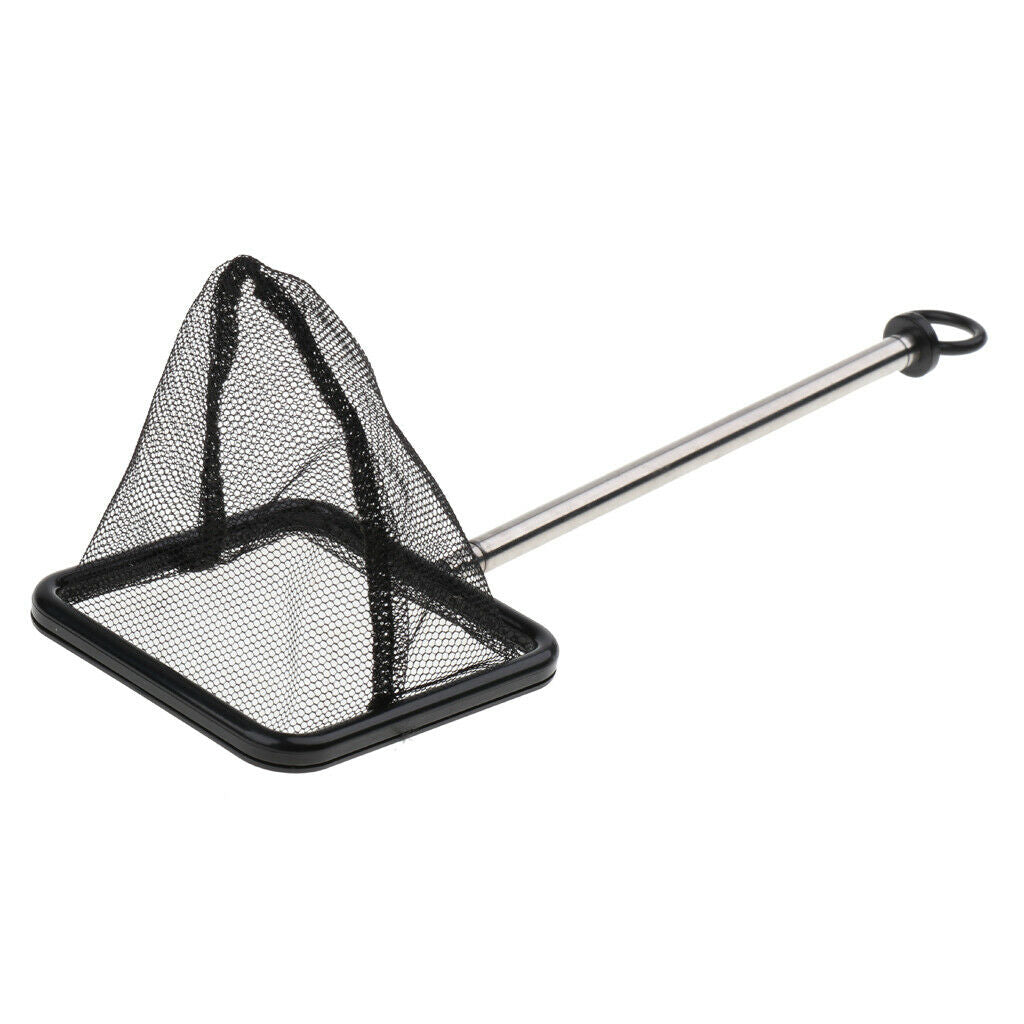 Aquarium Pond Fish Net, Set of 3 Professional Stainless Steel Telescopic Handle