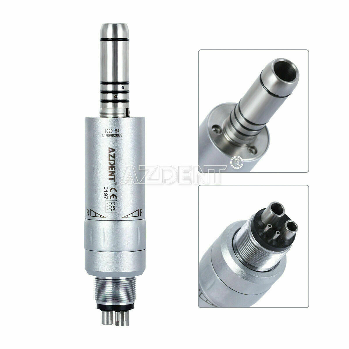 Dental Low Speed Air Motor Handpiece Connector Inner Water 4 Holes AZDENT