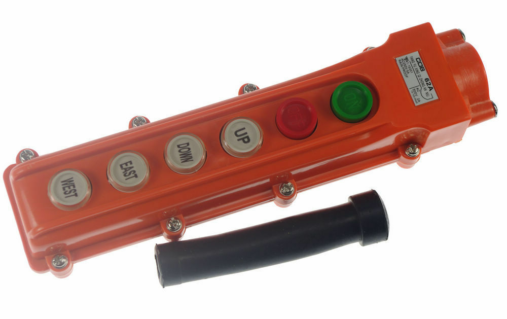 (1)COB-62A For Hoist And Crane Pendant Control Station Push Button Switch 6 Ways