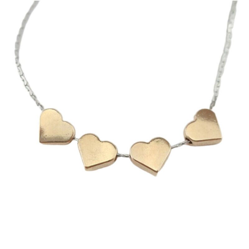 70 Pcs Golden Peach Heart-Shaped Spacer Beads Loose Bead DIY Necklace Bra.l8
