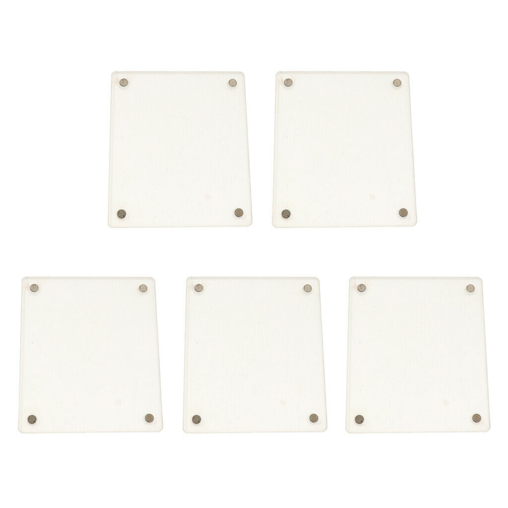 5 Pcs Clear Acrylic Fridge Magnetic Frame Double Sided for Fuji SQUARE SQ10