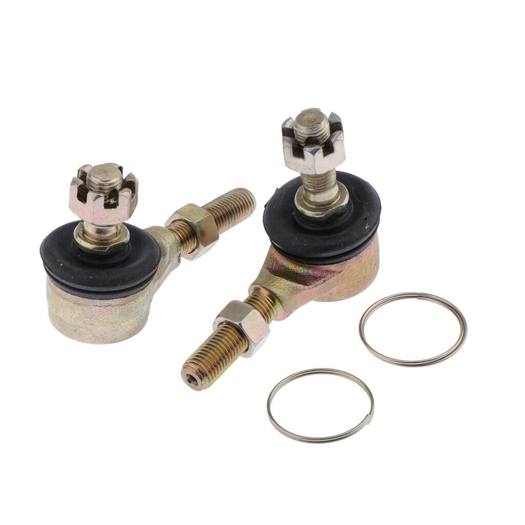 Pair 10mm Bolt Tie Rod End Ball Joiner 110cc 125cc Quad Dirt Bike ATV Buggy