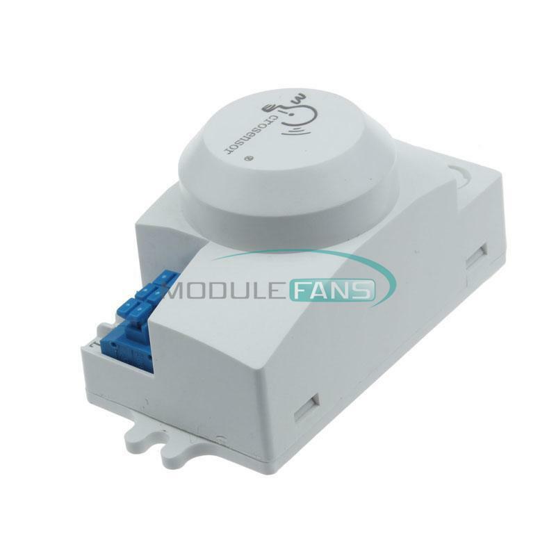 AC 220V-240V 5.8GHz Microwave Movement Motion Detector Sensor Switch For Light