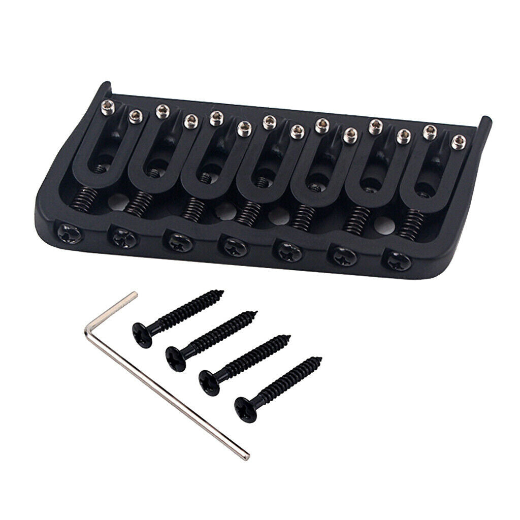 Electric Guitar Bridge, 94MM Metal Fixed Hardtail Saddle Bridge Top Load Guitar