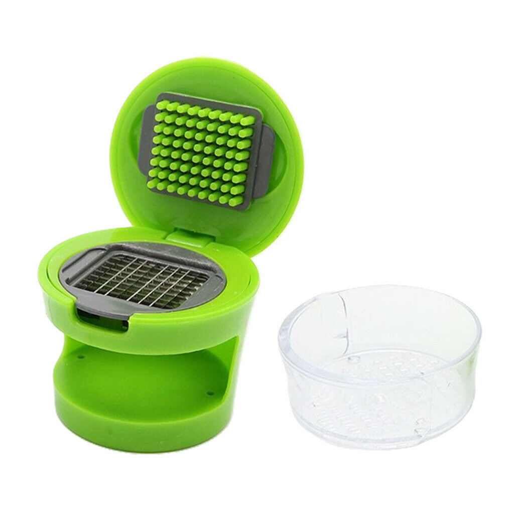 Plastic Garlic Press Ginger Carrot Crusher Grinder Squeezer Kitchen Gadget