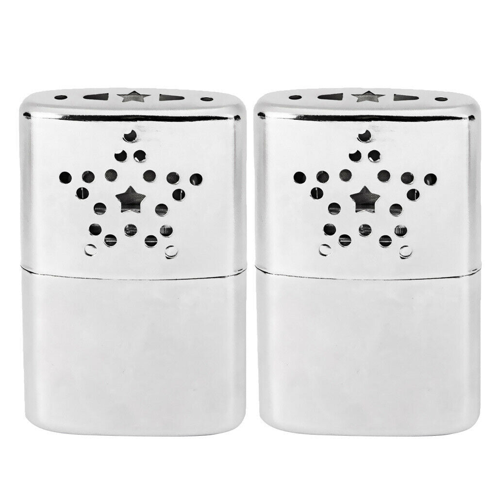 2pcs Stainless Steel  Heaters Hand Warmers Body Handwarmer