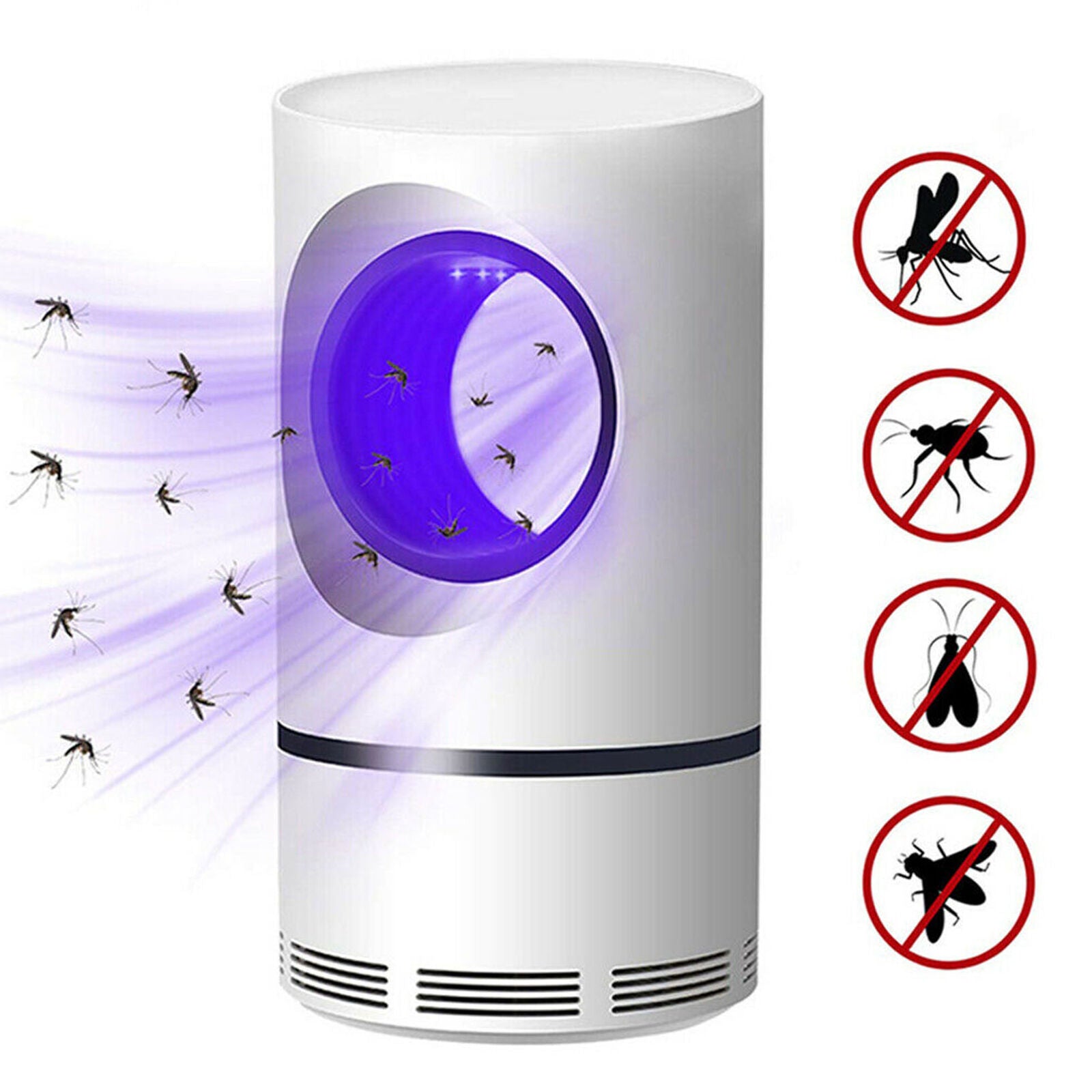Electric Photocatalytic Mosquito Killer Lamp LED Light Non-Toxic UV Insect Trap