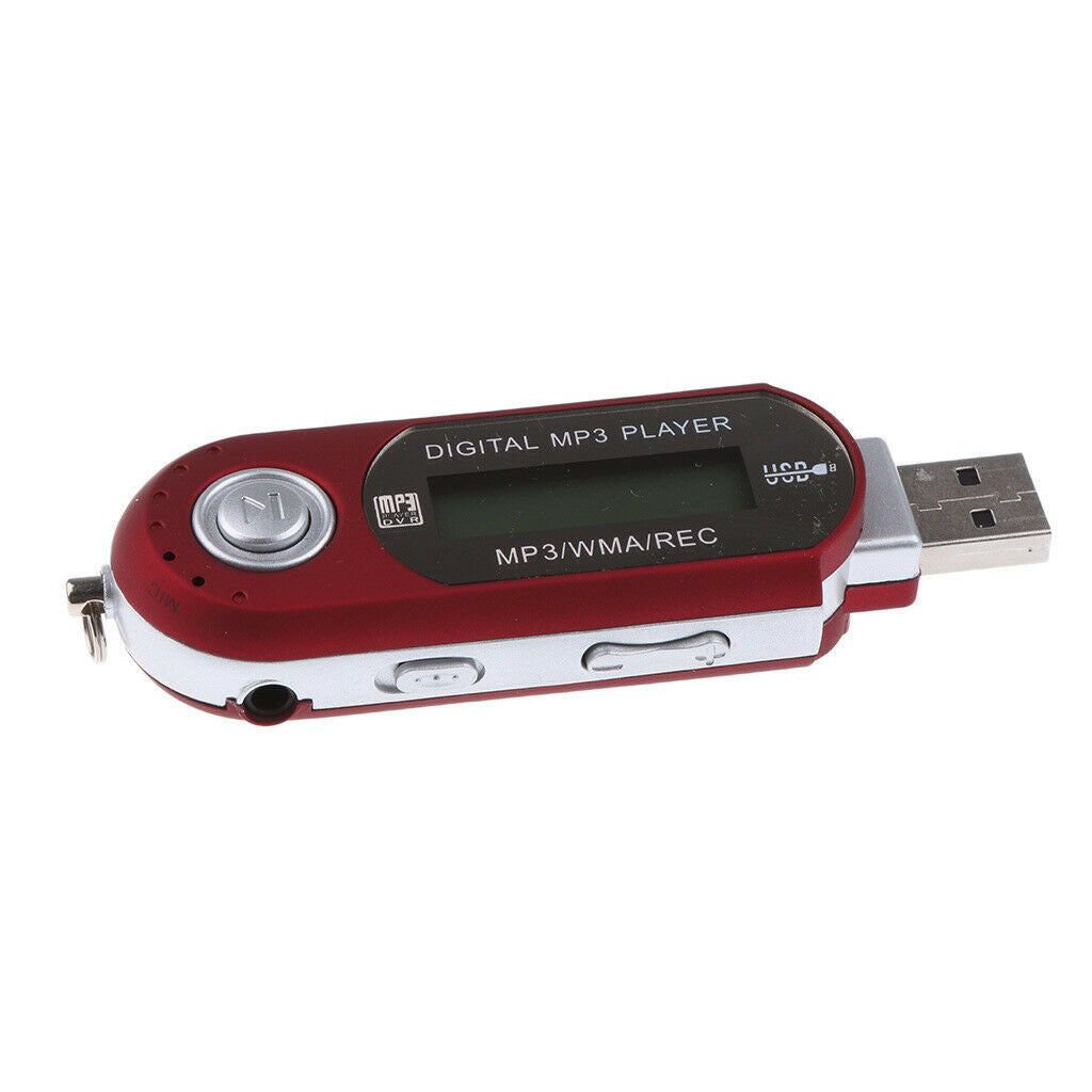 2pcs 4GB LCD USB Port Mp3 Player Music Audio Media Player with FM Radio