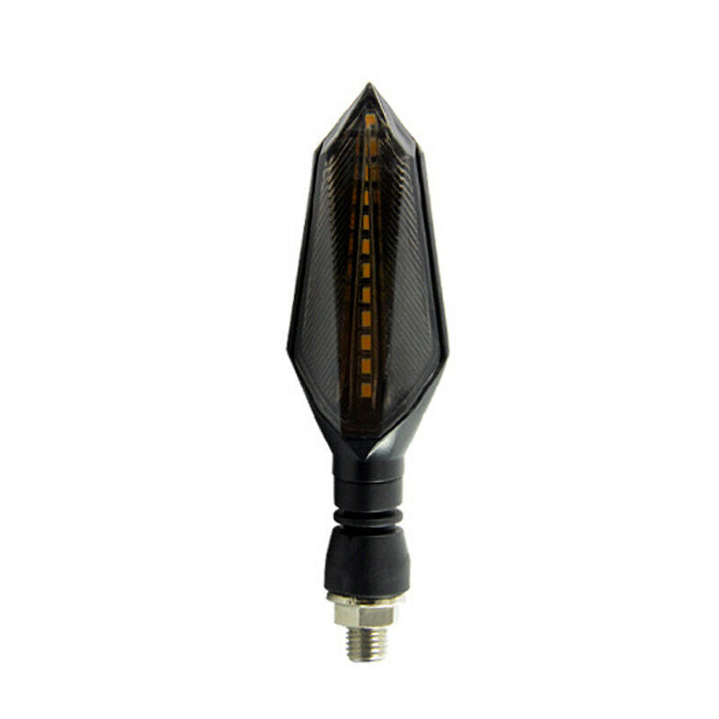 2x Motorcycle Turn Signal Flowing Water Tail Light LED Daytime lights waterproof