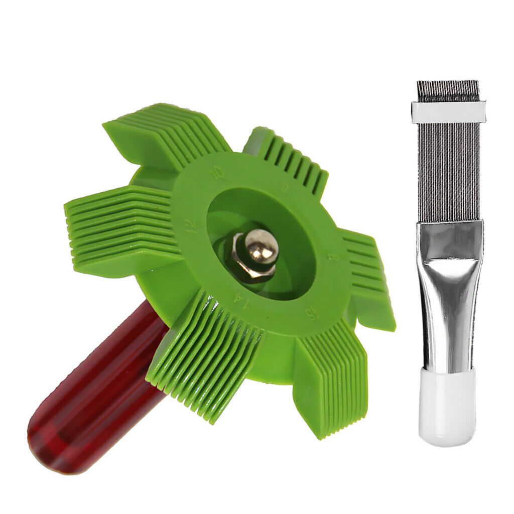 2pack Fin Straightener Air Conditioner Fin Comb Cleaning Tool Easy Cleaning