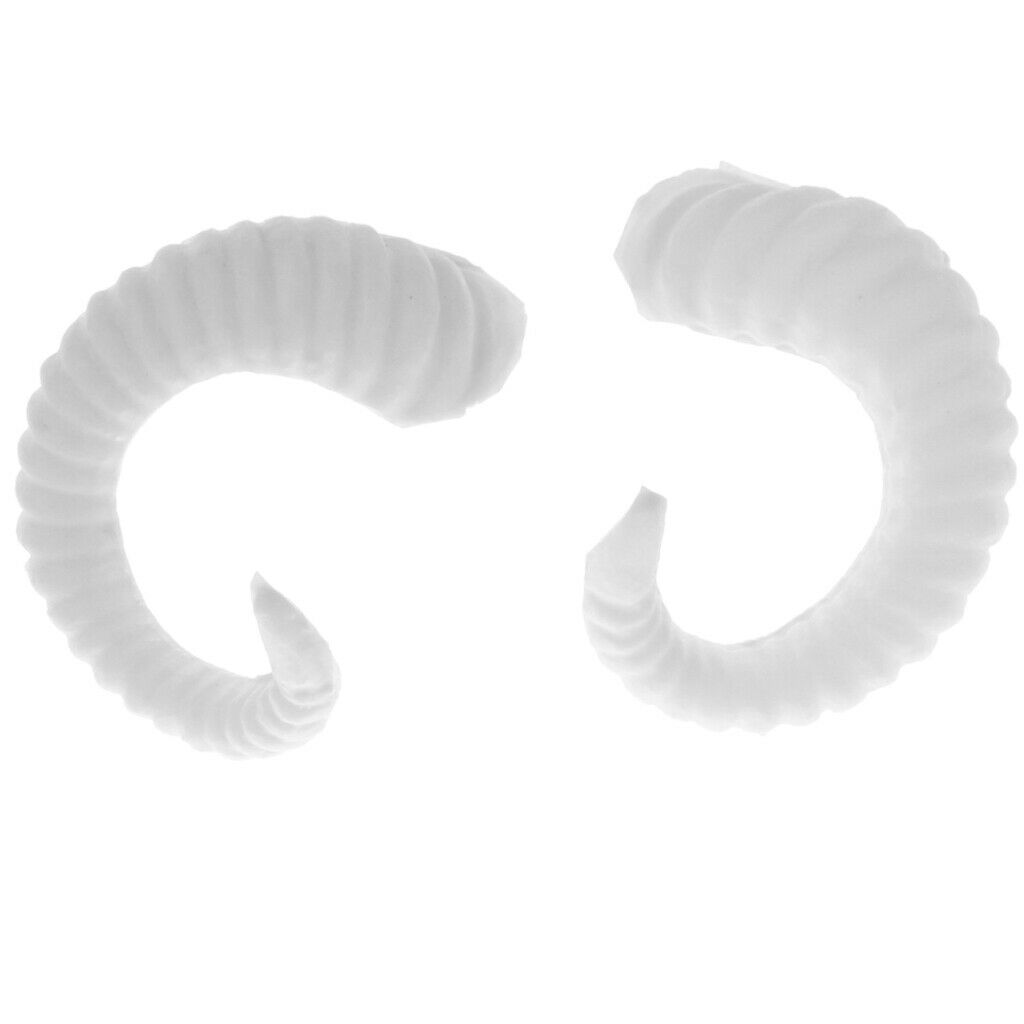 Pack of 2 handmade white sheep horns Christmas headband