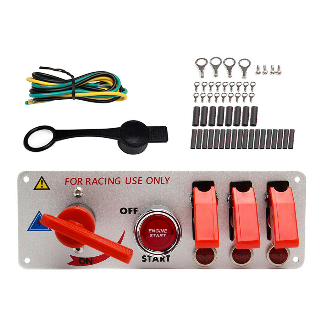 1Set Multi-purpose 12V LED Ignition Switch Panel Push Button LED Toggle Switch